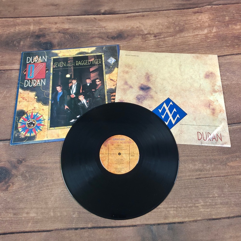 Duran Duran Seven and the Ragged Tiger Vinyl LP 12" Black Good 1983 Capitol